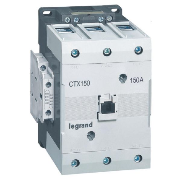 Contacteur de puissance CTX³150 3 pôles - 150A bornes à cage - contacts auxiliaires 2 contacts NO+2NF - 400V~ à 440V~: th_416279-LEGRAND-1000.jpg