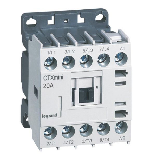Mini-contacteur de puissance CTX³ 4 pôles 20A sans contact auxiliaire - tension de commande 24V~: th_417140-LEGRAND-1000.jpg