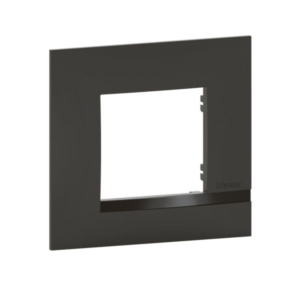 Plaque Altège Collection Classico 1 poste finition Nuit - noir satiné avec liseré noir brillant: th_BT-BTAL9NU1-WEB-R.jpg