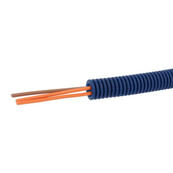 Conduit ICTA Chronofil® Ø16mm pour courant fort avec 3 conducteurs 1,5mm² marron , orange et orange - RAL5010: th_LG-09014-WEB-R.jpg