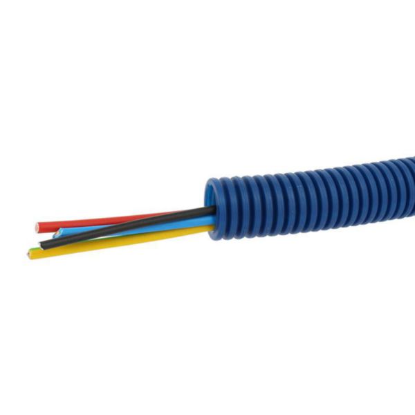 Conduit ICTA Chronofil® Ø20mm avec 3 conducteurs 2,5mm² bleu , rouge et vert et jaune + 1x1,5mm² noir - RAL5010: th_LG-09040-WEB-R.jpg