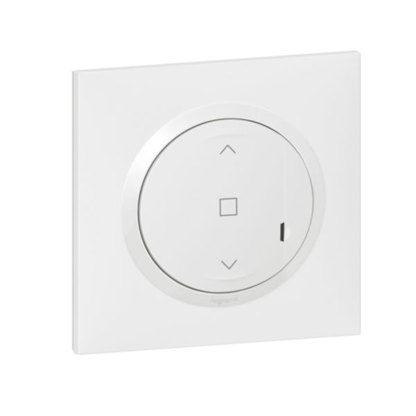 Interrupteur pour volet roulant pour installation connectée dooxie with Netatmo complet avec plaque blanche