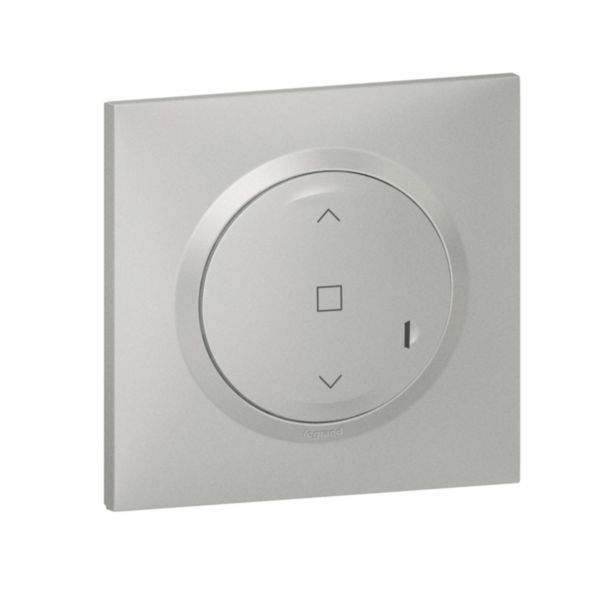 Commande sans fils pour interrupteur de volet roulant connecté dooxie with Netatmo complète avec plaque aluminium