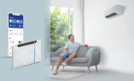 thermostat smarther ac smartphone climatiseur 450x272