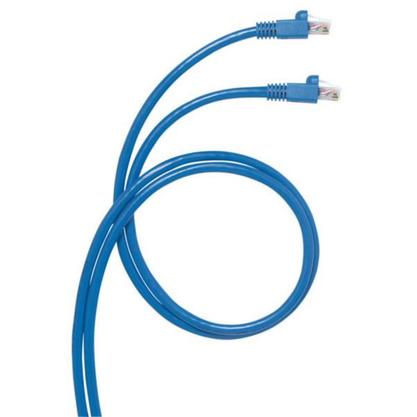Cordon RJ45 catégorie 6 U/UTP 0.5 m (Bleu) - Câble RJ45 - Garantie