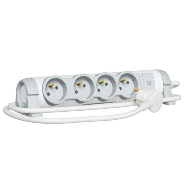 Legrand 050093 Rallonge MultiPrise avec Indicateur de Surcharge Safe  Control, Disjoncteur, 6x2P+T, 16A, 230V, Blanc : : Bricolage