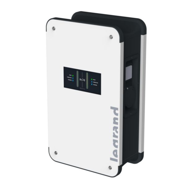 Green'UP CONTROL - Borne murale métal 2 véhicules - 22kW Mode 3 - Protection intégrée - RFID, Wi-Fi, LAN, IP55, IK10