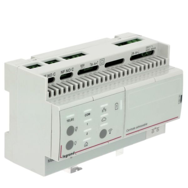 Centrale de supervision LVS3 pour BAES adressables - Supervision multisite - Fixation rail DIN 8 modules