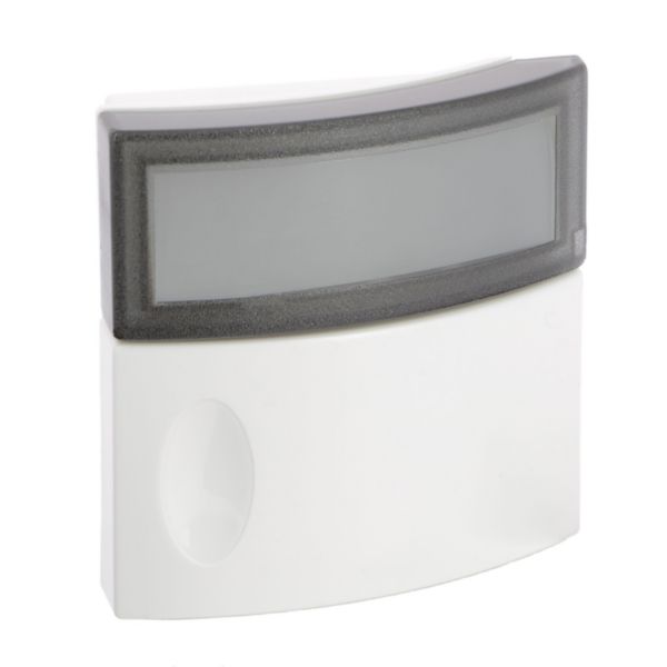 Sonnette ou bouton-poussoir d'appel lumineux 24V Salsa avec porte-étiquette  IP44 IK06 livré dans emballage brochable - particulier