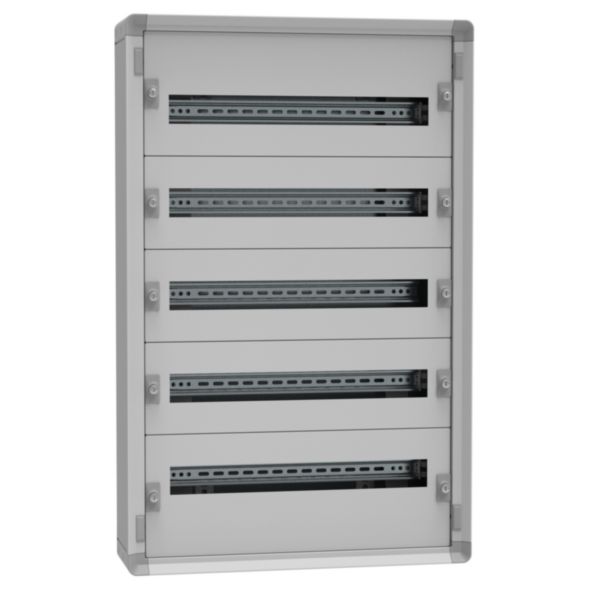 Coffret de distribution métal en saillie 5 rangées 24 modules hauteur 900mm - XL³ HP 160