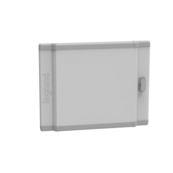 Porte métal galbée pour coffret de distribution 2 rangées 24 modules hauteur 450mm - XL³ HP 160