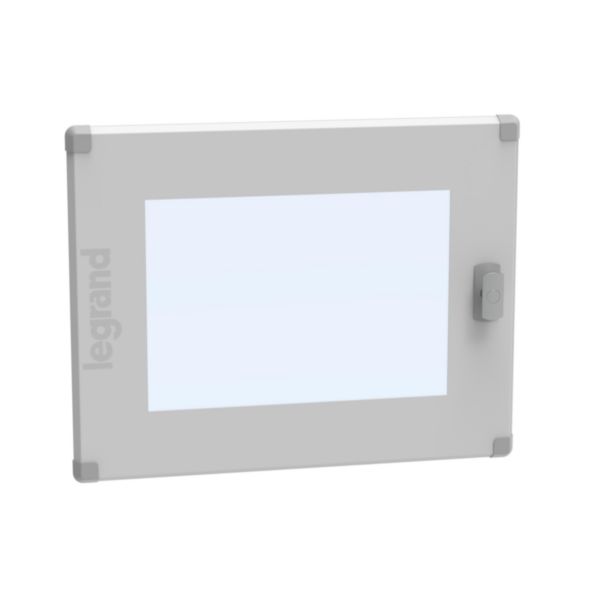 Porte vitrée plate pour coffret de distribution 2 rangées 24 modules hauteur 450mm - XL³ HP 160