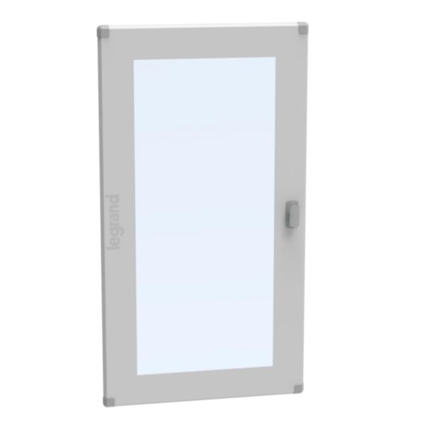 Porte vitrée plate pour coffret de distribution 6 rangées 24 modules hauteur 1050mm - XL³ HP 160