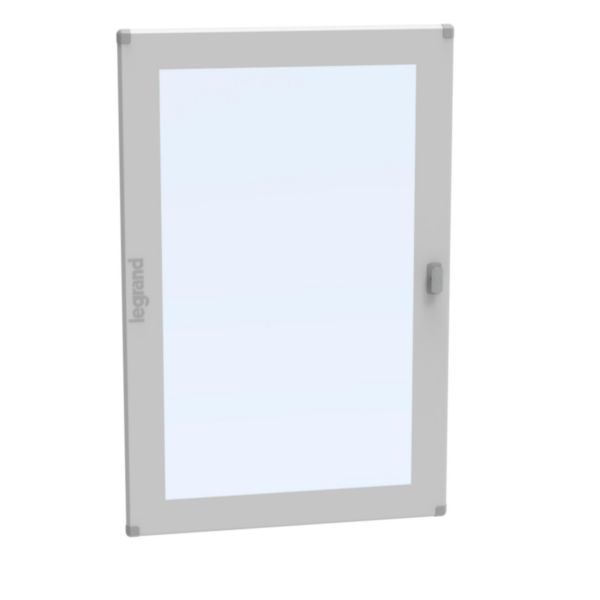 Porte vitrée plate pour coffret de distribution 7 rangées 36 modules hauteur 1200mm - XL³ HP 160