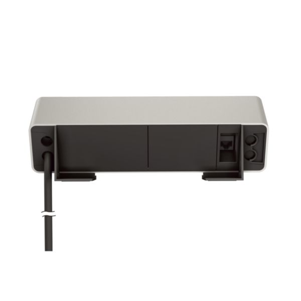 Incara On Desk bloc bureau 2 prises 2P+T- 1 prise USB Type-A + Type-C 15W - 1 prise RJ45 Cat.6 - cordon 2m avec fiche - Alu/Noir