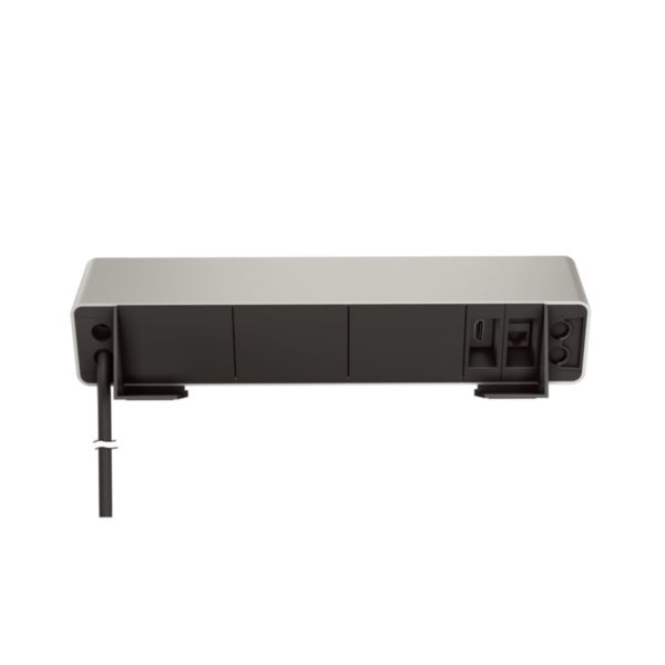 Incara On Desk bloc bureau 3 prises 2P+T- 1 prise USB Type-A + Type-C - 1 prise RJ45 Cat.6 - HDMI - cordon 2m avec fiche - Alu/Noir