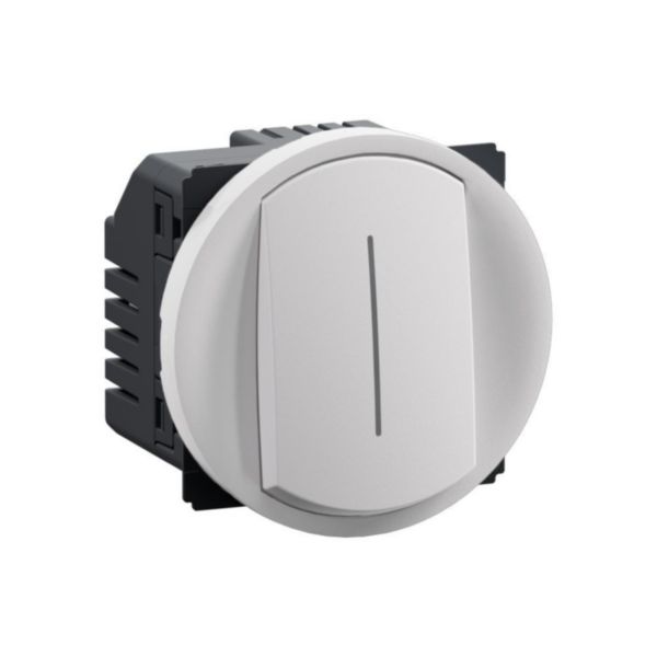 Interrupteur va-et-vient sans neutre fonction témoin Céliane - Blanc