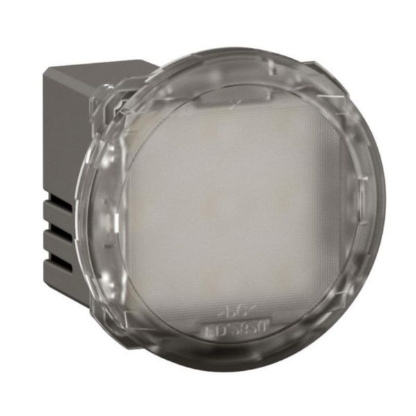 Spot Céliane pour éclairage diffus livré avec enjoliveur opalescent plastique blanc
