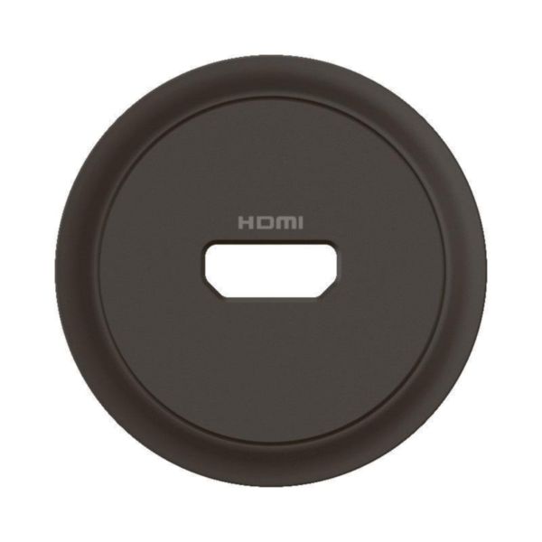 Enjoliveur pour prise audio vidéo HDMI 2.0 Type-A préconnectorisée Céliane - Noir