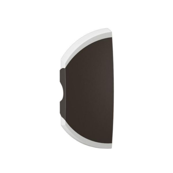 Enjoliveur simple Céliane pour produits MyHome sans marquage - 1 module, montage gauche ou droite - Noir