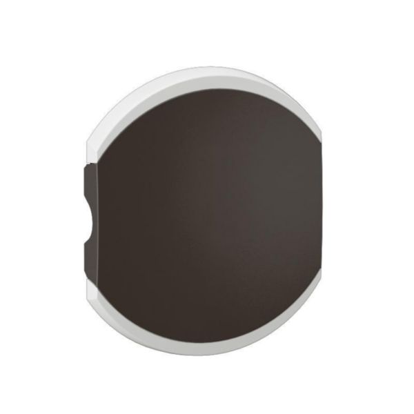 Enjoliveur double Céliane pour produits MyHome sans marquage - 2 modules - Noir