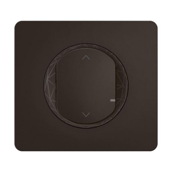 Interrupteur connecté pour volets roulants et stores Céliane with Netatmo avec plaque - Noir
