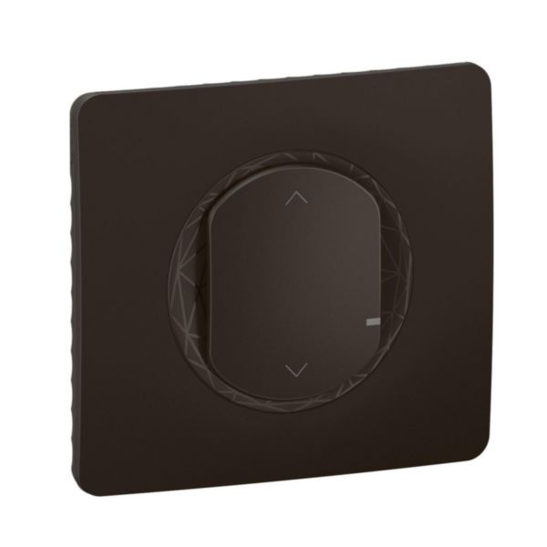 Interrupteur connecté pour volets roulants et stores Céliane with Netatmo avec plaque - Noir
