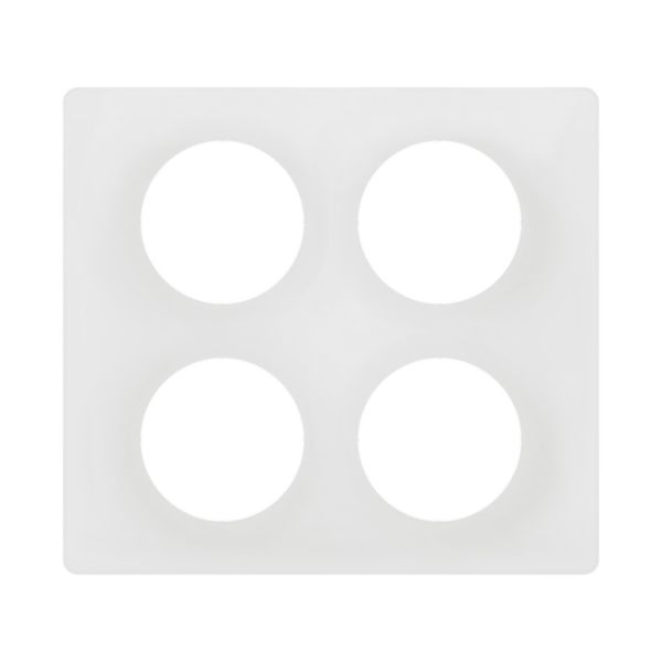 Plaque de finition Céliane Blanc Emaillé - 2x2 postes
