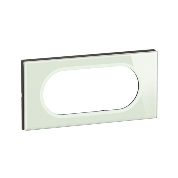 Plaque Céliane finition Matière Verre Opale Blanc - format spécial pour 4 à 5 modules 