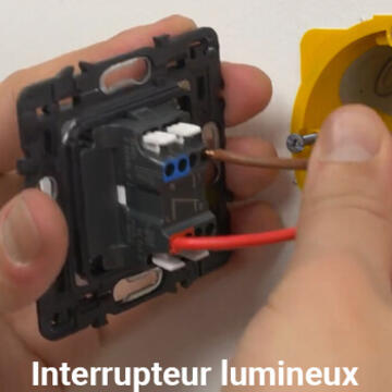 Branchement d'un interrupteur Dooxie avec voyant lumineux