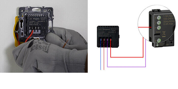 1 connecter les fils de la prise avec micromodule 700x350