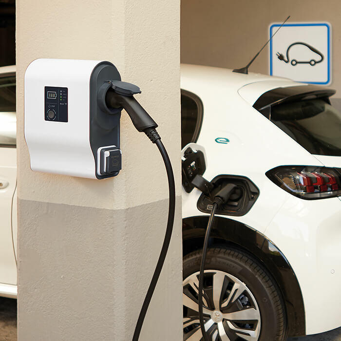 Prêt-à-poser Green'up Access pour recharge de véhicule électrique