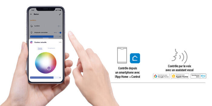 smartphone app home control couleurs 700x350